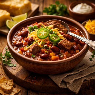 Image of Hearty Sirloin Chili