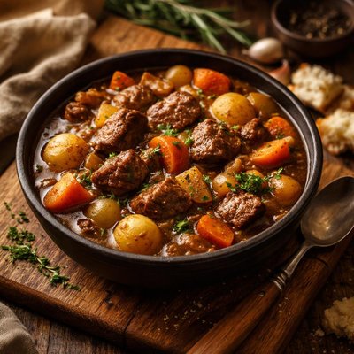 Image of Carne Estofada con Vegetales Abundantes para Whole30.