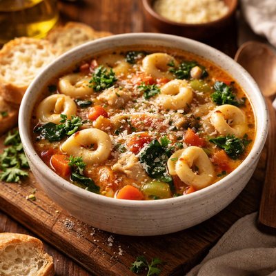 Image of Hearty Tortellini Soup