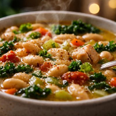 Image of Hearty Tuscan White Bean Soup
