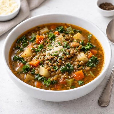 Image of Hearty Vegetable and Lentil Soup
