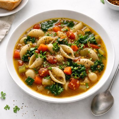 Image of Hearty Vegetable Pasta Soup