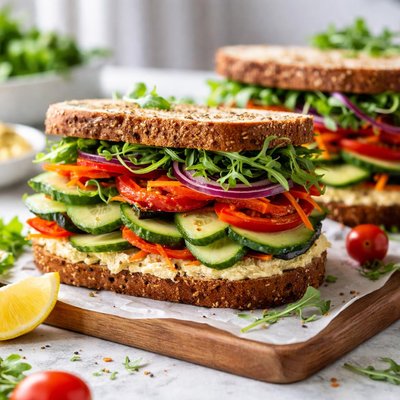 Image of Hearty Veggie Sandwiches