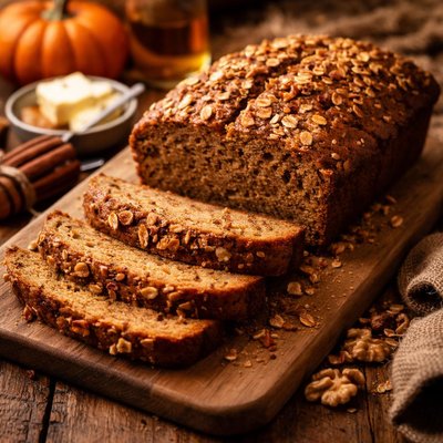 Image of Heathier Banana Pumpkin Spice Bread
