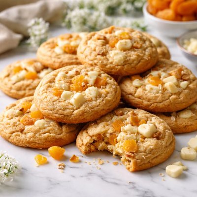Image of Heavenly Apricot White Chocolate Chunk Cookies