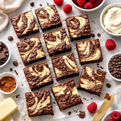Image of Heavenly Cheesecake Swirl Brownies