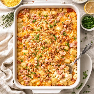 Image of Heavenly Ham and Potato Casserole