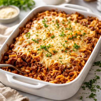 Image of Heavenly Hamburger Casserole