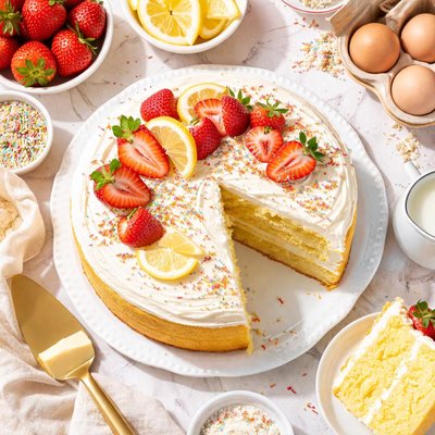 Image of Heavenly Light Yellow Cake