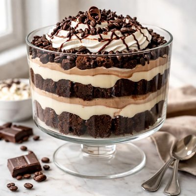 Image of Heavenly Mocha Brownie 3 Chocolate Trifle