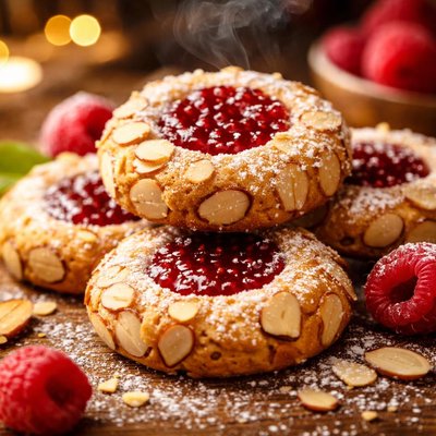 Image of Heavenly Raspberry Almond Cookies