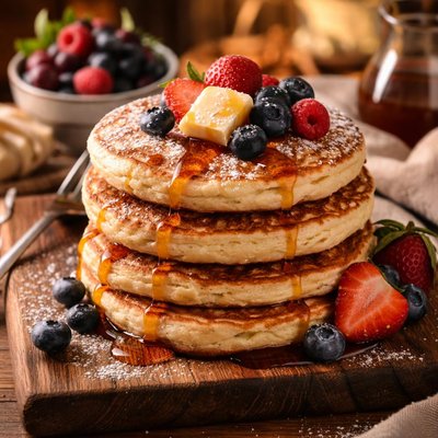 Image of Heavenly Ricotta Pancakes