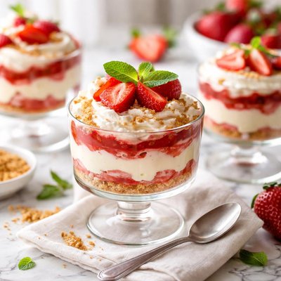 Image of Heavenly Strawberry Dessert