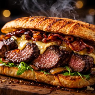 Image of Heavy Metal Filet Steak Sandwich