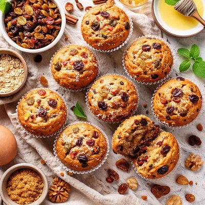 Image of Heirloom Raisin Muffins