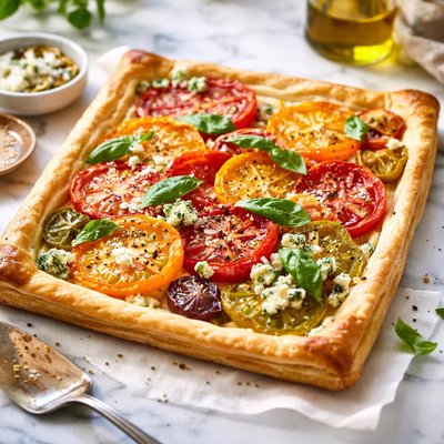 Image of Heirloom Tomato Blue Cheese Tart