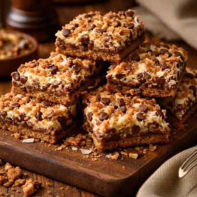 Image of Hello Dollies Chocolate and Coconut Bar Cookies