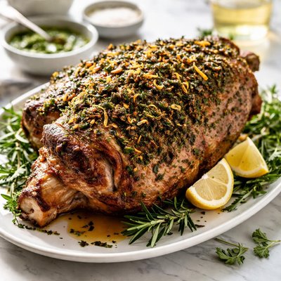 Image of Herb-Crusted Roast Lamb Shoulder