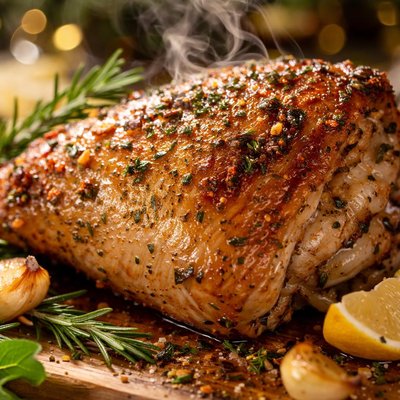Image of Low Fat Herb-Roasted Turkey Thigh