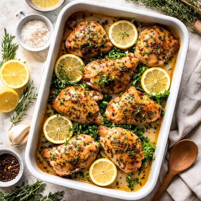 Image of Whole30 Herb and Lemon Baked Chicken
