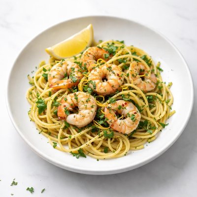 Image of Herb and Lemon Sauce for Shrimp and Pasta