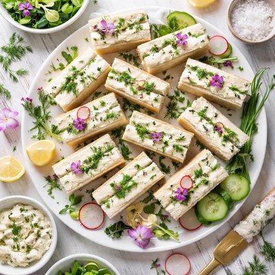 Image of Herb Cheese Tea Sandwiches