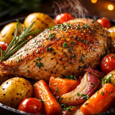 Image of Herb Roasted Chicken with Vegetables