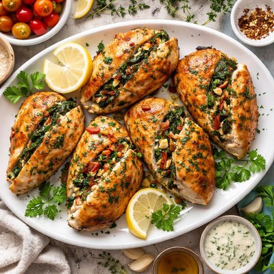 Image of Herb Stuffed Chicken Breasts