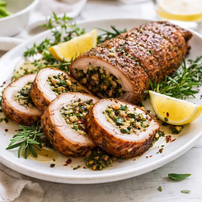 Image of Herb Stuffed Pork Tenderloin