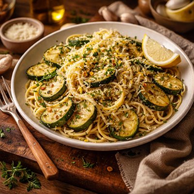 Image of Herb Zucchini and Lemon Pasta