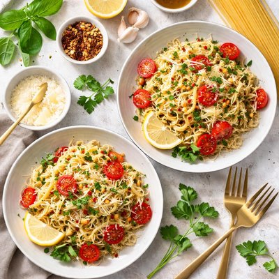 Image of Herbed Angel Hair Pasta for 2