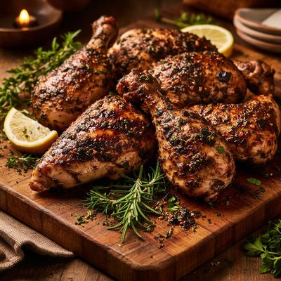 Image of Herbed Barbecued Chicken