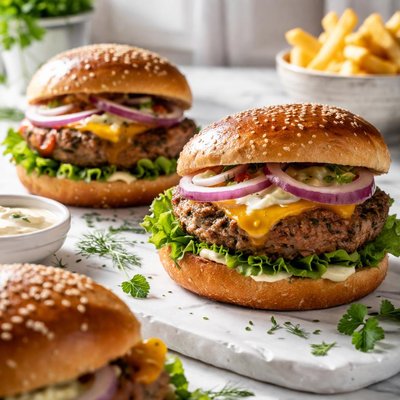 Image of Herbed Burgers
