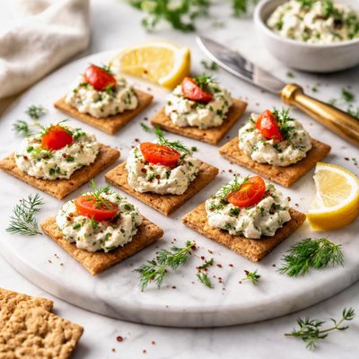 Image of Herbed Cheese and Cracker Bits