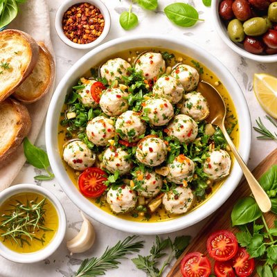 Image of Herbed Marinated Cheese Balls