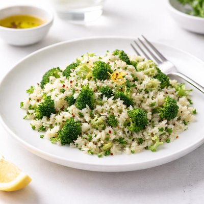 Image of Whole30 Herbed Rice with Broccoli