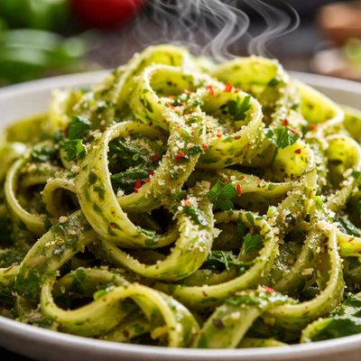 Image of Herbed Spinach Pasta