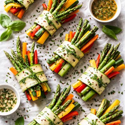 Image of Herbed Vegetable Bundles