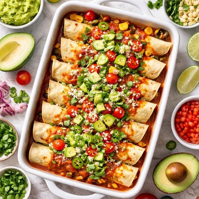 Image of Herbed Vegetable Enchiladas