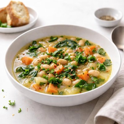 Image of Herbed Vegetable White Bean Soup
