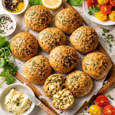 Image of Herbed Whole Grain Bread or Rolls