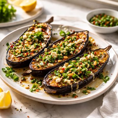 Image of Herby Aubergine Eggplant