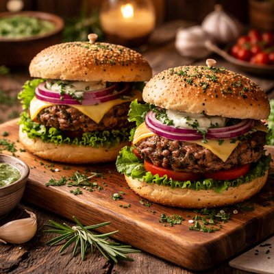 Image of Herby Hamburgers