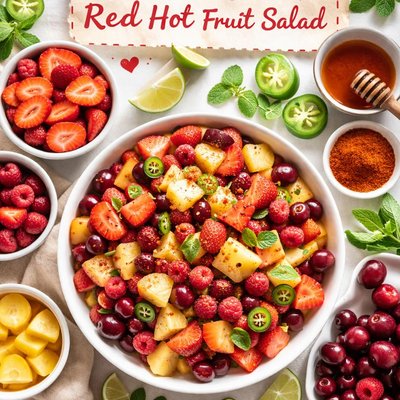 Image of Hey Mom I Want Some Red Hot Fruit Salad