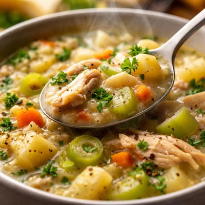 Image of Hey Nic Add the Chicken Leek and Potato Soup