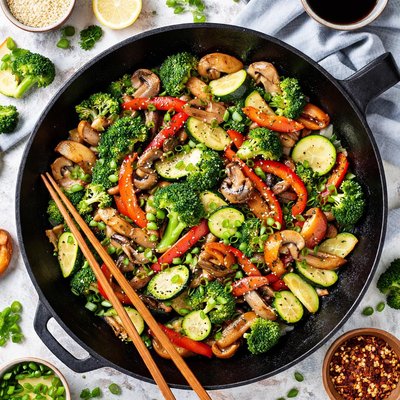 Image of Verduras de Hibachi Bajas en Grasa