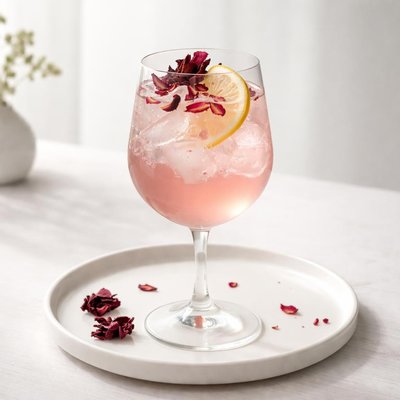 Image of Hibiscus Rose Water Beverage No Alcohol