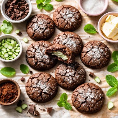 Image of Hidden Chocolate Mint Cookies