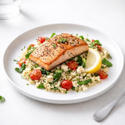 Image of High Calcium Salmon Couscous