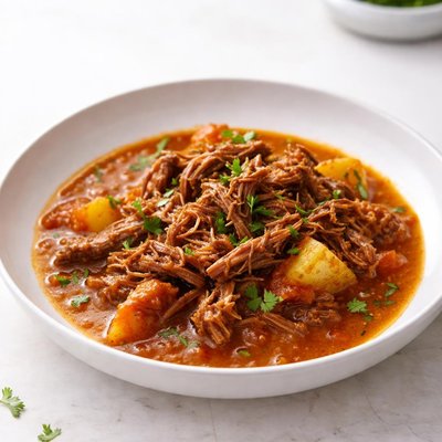 Image of Hilachas Guatemalan Shredded Beef in Tomato Tomatillo Sauce